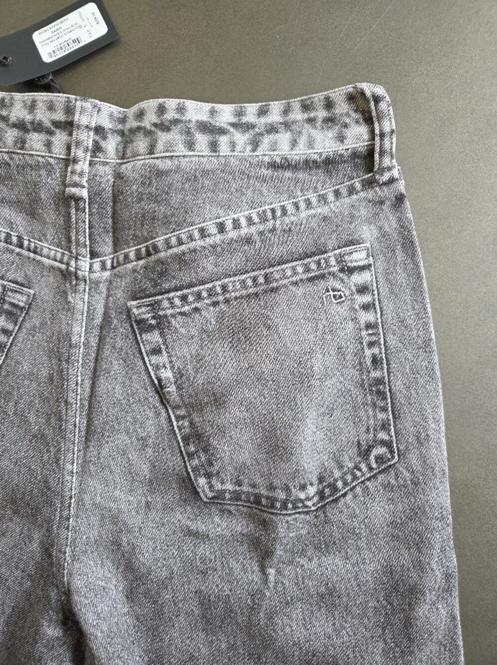 Rag & Bone Terry Miramar Shea High Rise Relaxed Straight Pants Size 25 NWT - Picture 5 of 10